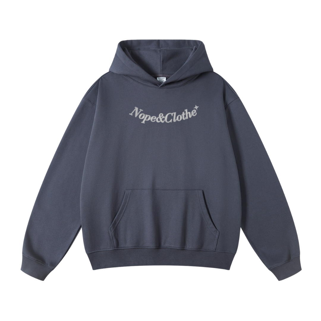 MINIMAL GRAY OVERSIZE HOODIE