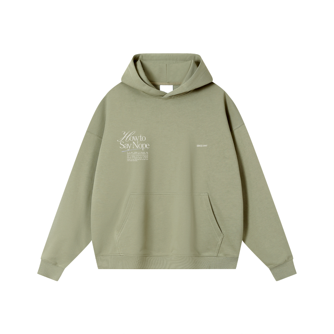 DULL GREEN HOODIE