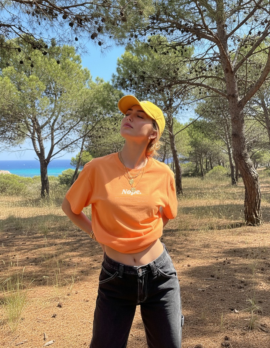 ORANGE OVERSIZED TEE