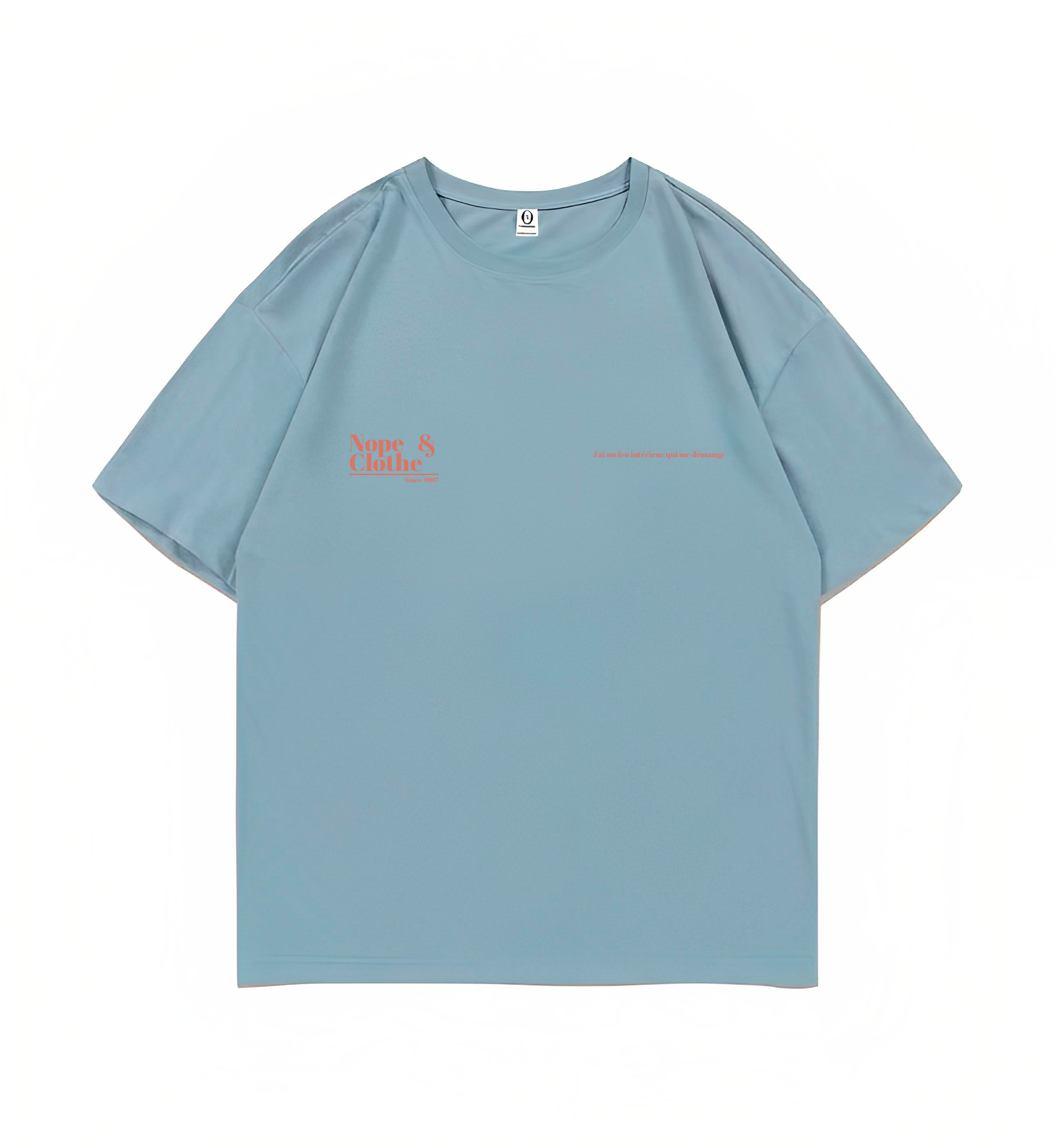 WARMY BLUE OVERSIZED TEE