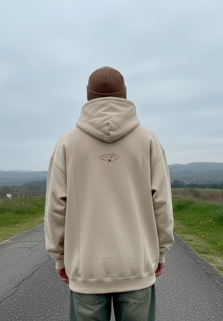 MINIMAL HAZELNUT OVERSIZED HOODIE