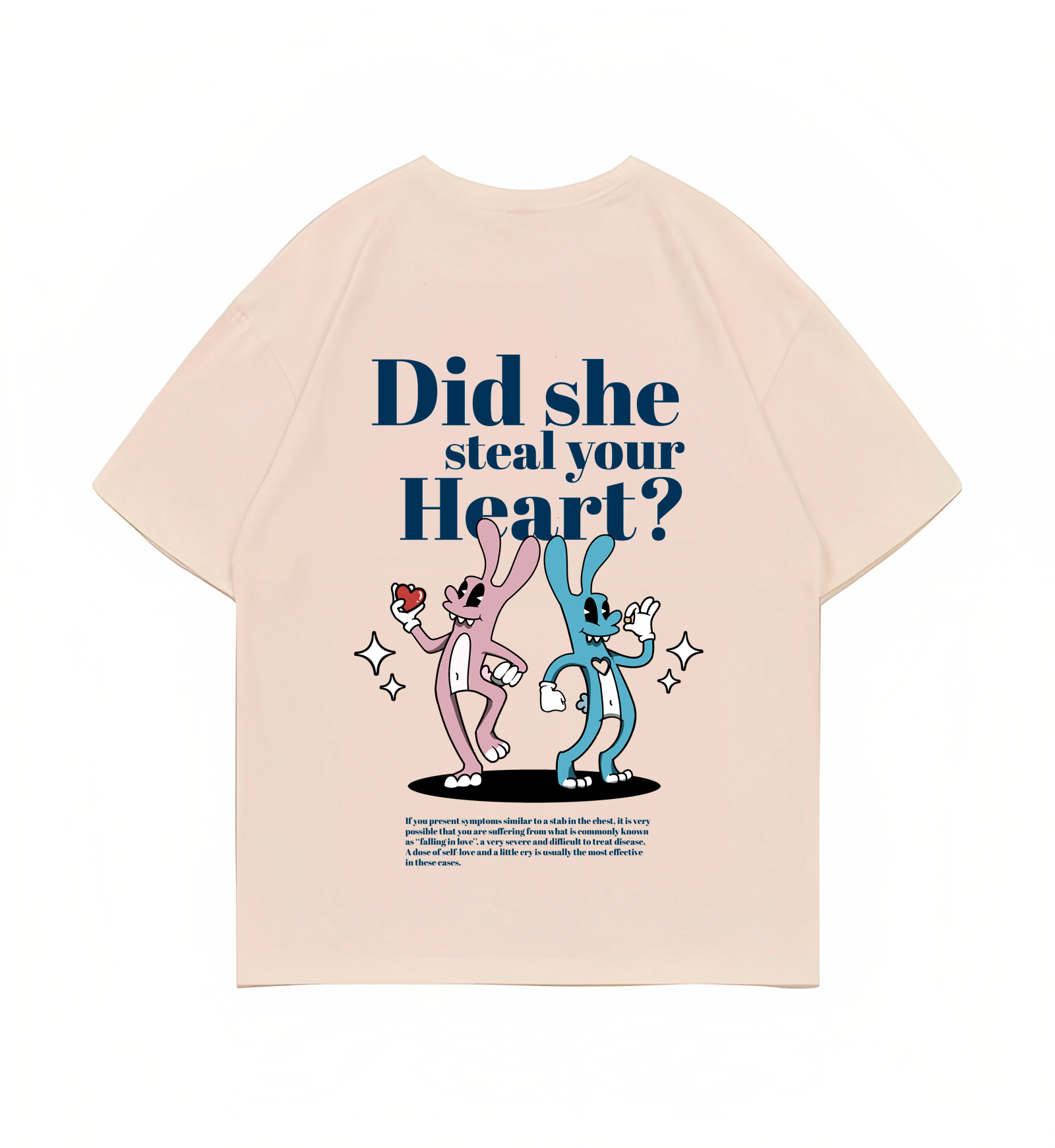 LOVE APRICOT OVERSIZED TEE