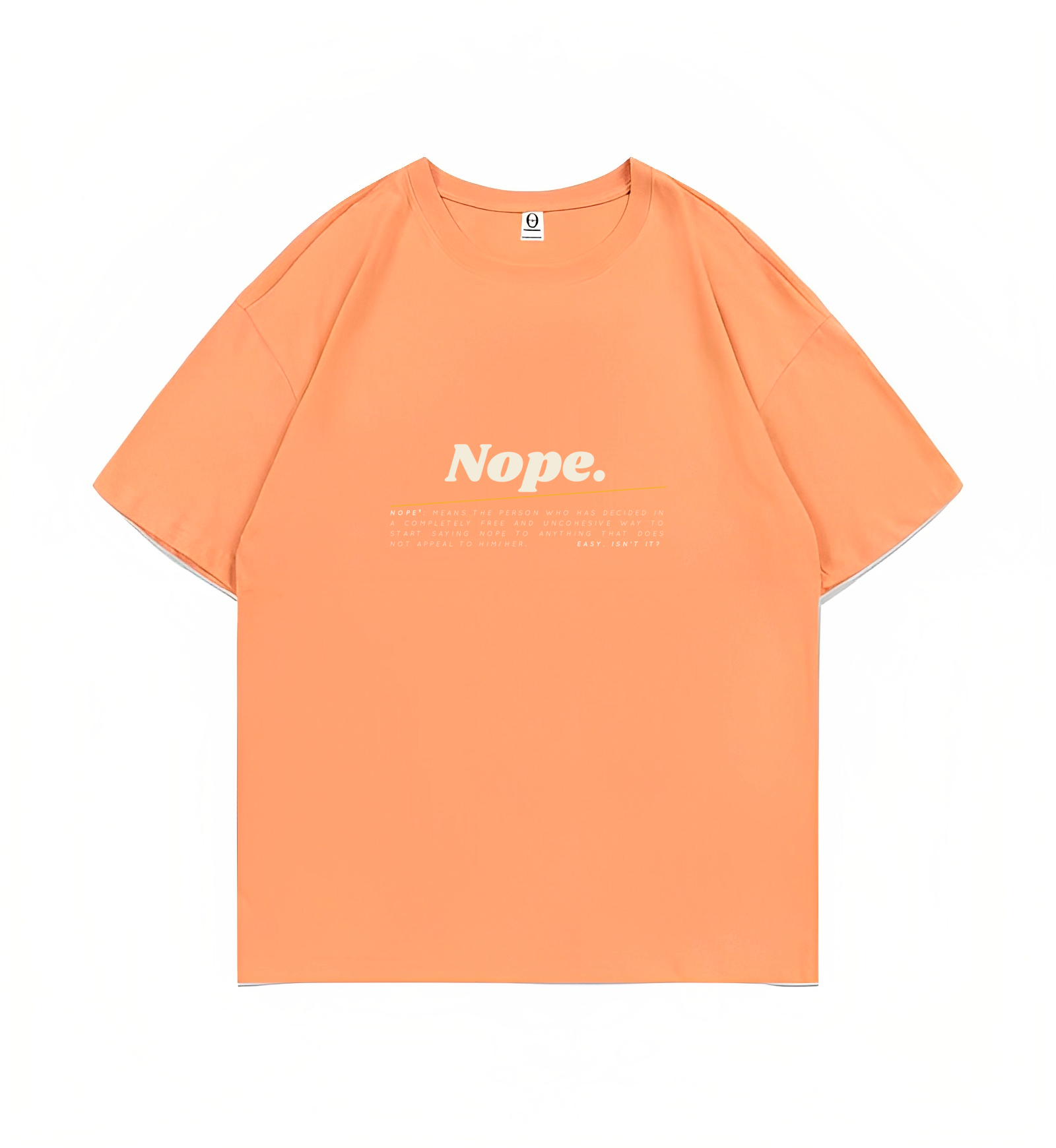 ORANGE OVERSIZED TEE