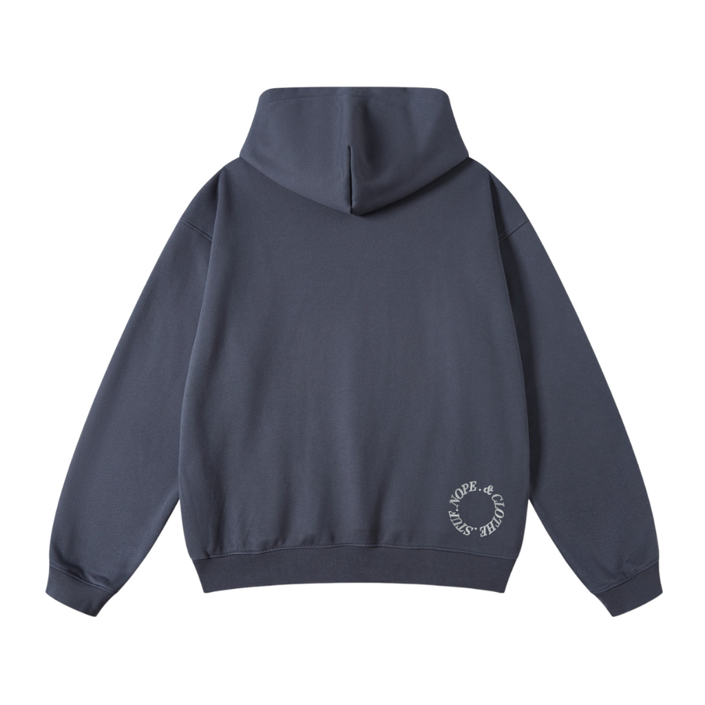 MINIMAL GRAY OVERSIZE HOODIE