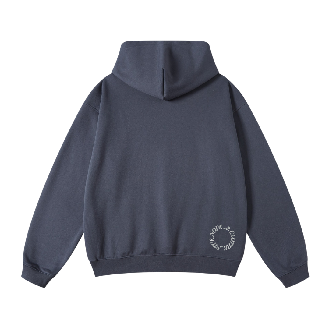 MINIMAL GRAY OVERSIZE HOODIE