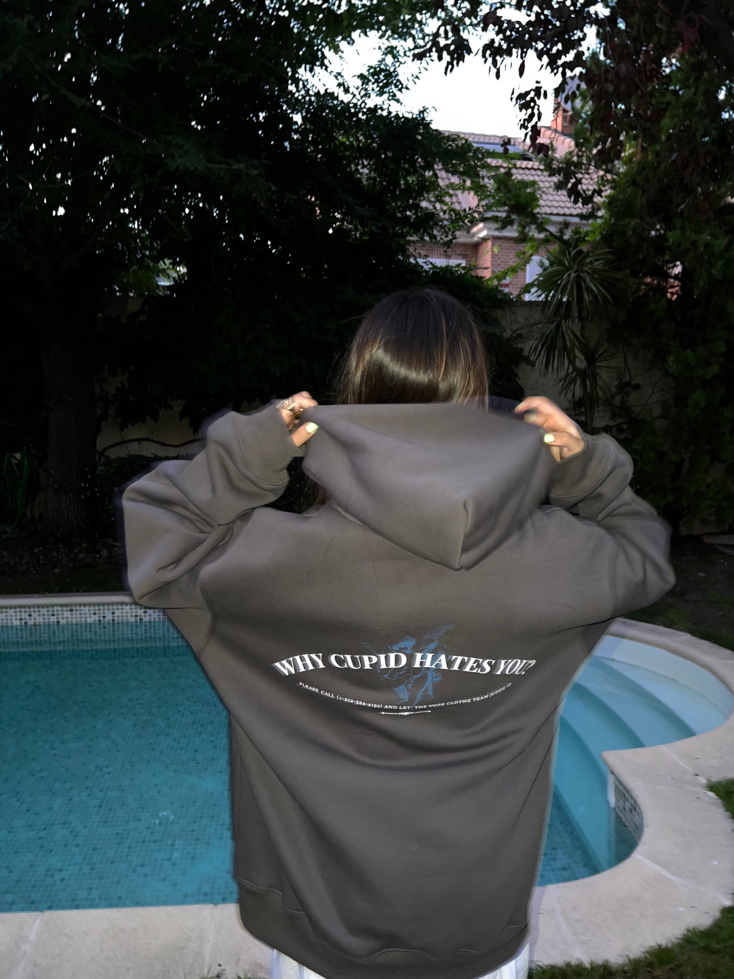 Cupid hates me Oversized Hoodie