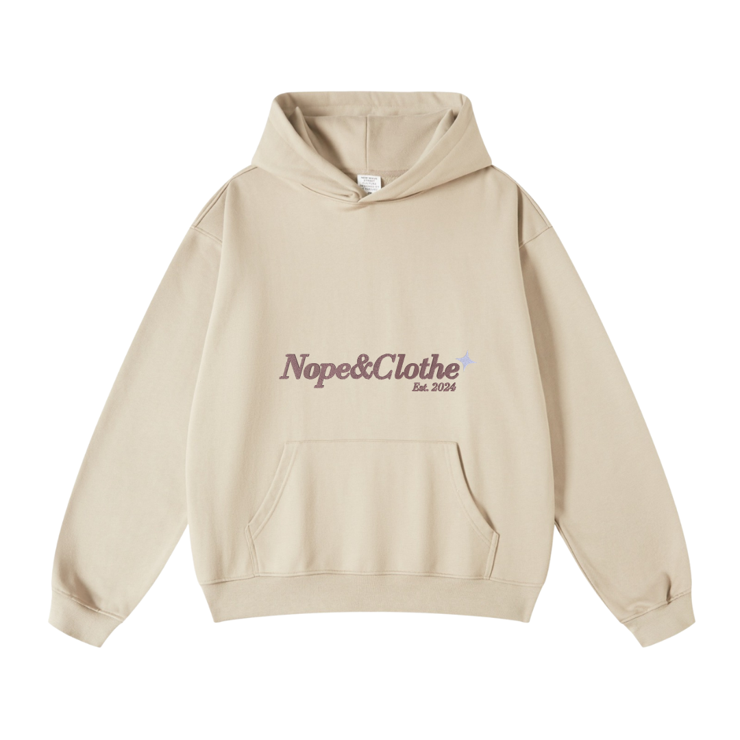 MINIMAL HAZELNUT OVERSIZED HOODIE