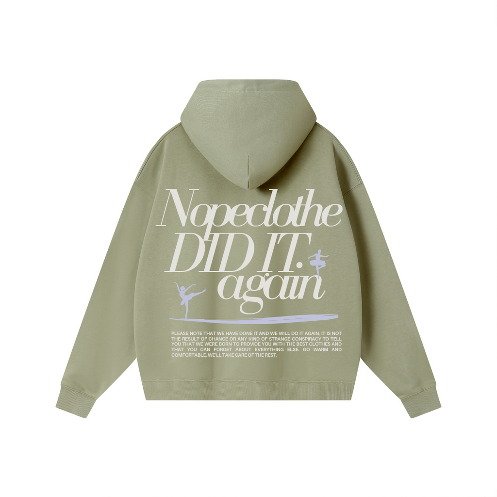 DULL GREEN HOODIE