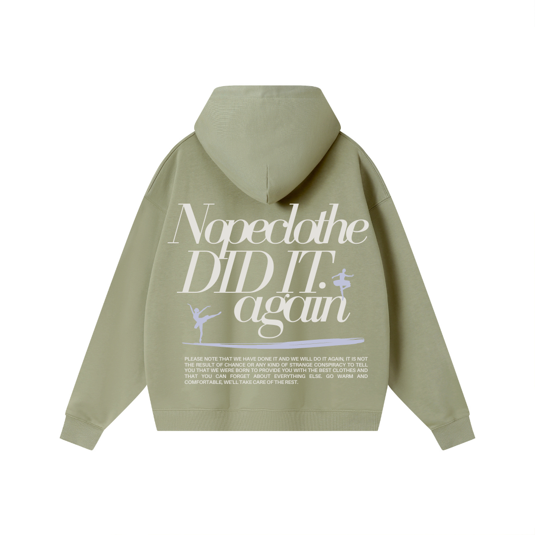 DULL GREEN HOODIE