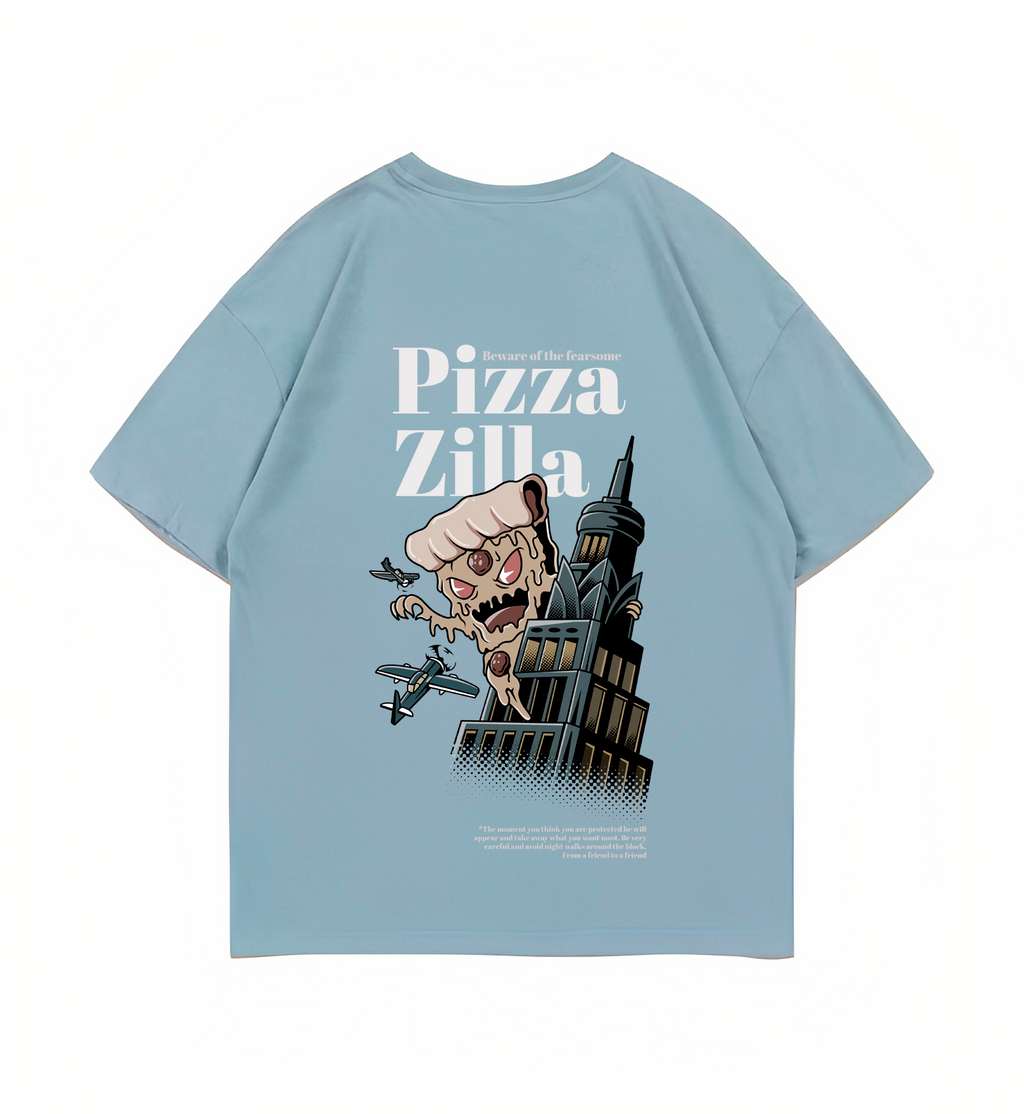 MELTED BLUE OVERSIZED TEE