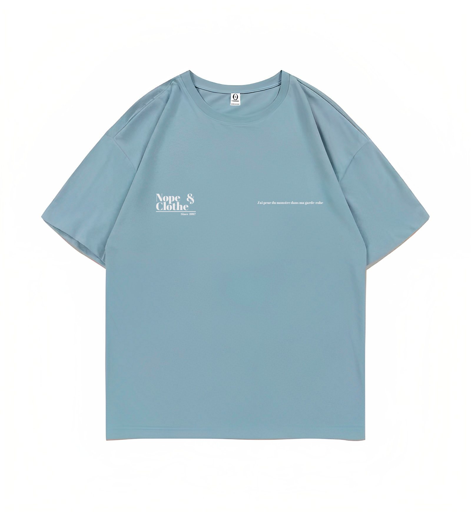 MELTED BLUE OVERSIZED TEE