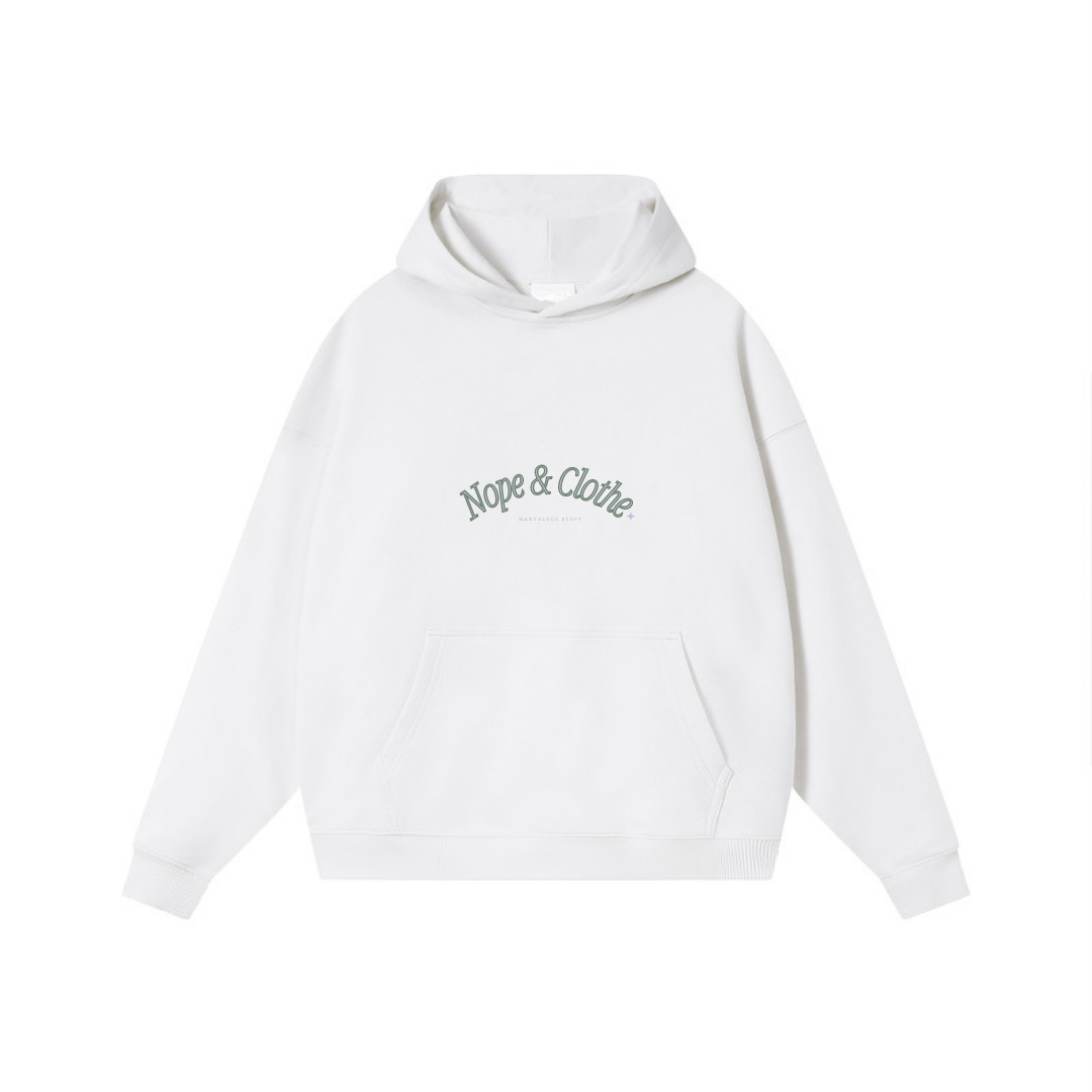 DULL WHITE HOODIE