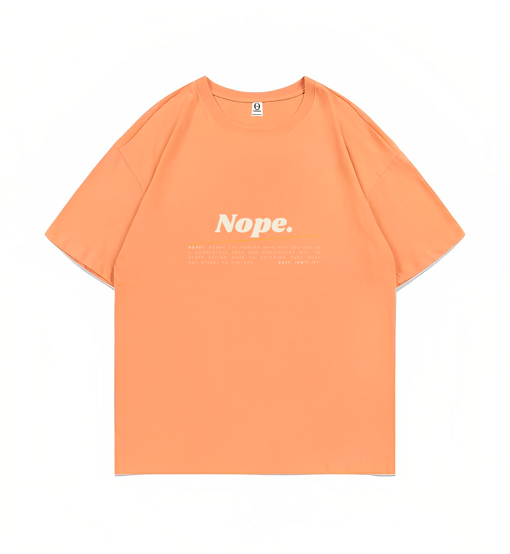 ORANGE OVERSIZED TEE